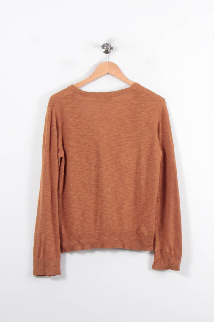 Cardigan Marron - Taille M/38 de la marque Caroll | PARAD34467 - Vendu par Paradigme - Image 4