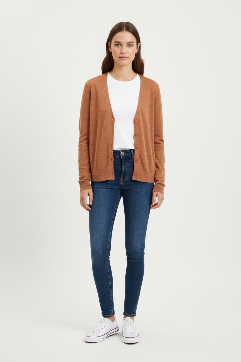 Cardigan Marron - Taille M/38 de la marque Caroll | PARAD34467 - Vendu par Paradigme - Image 1