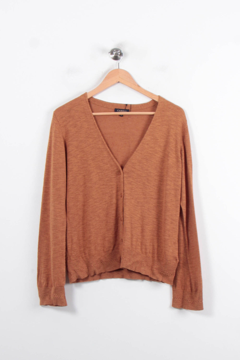 Cardigan Marron - Taille M/38 de la marque Caroll | PARAD34467 - Vendu par Paradigme - Image 2