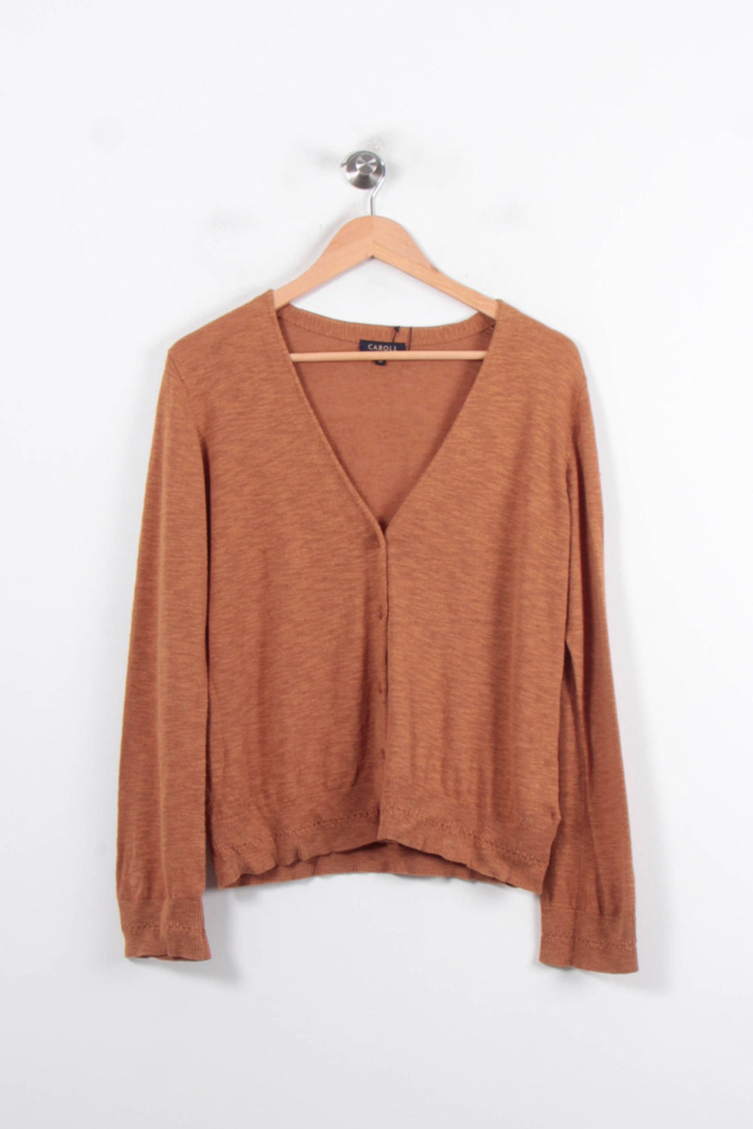 Cardigan Marron - Taille M/38 de la marque Caroll | PARAD34467 - Vendu par Paradigme - Image 2