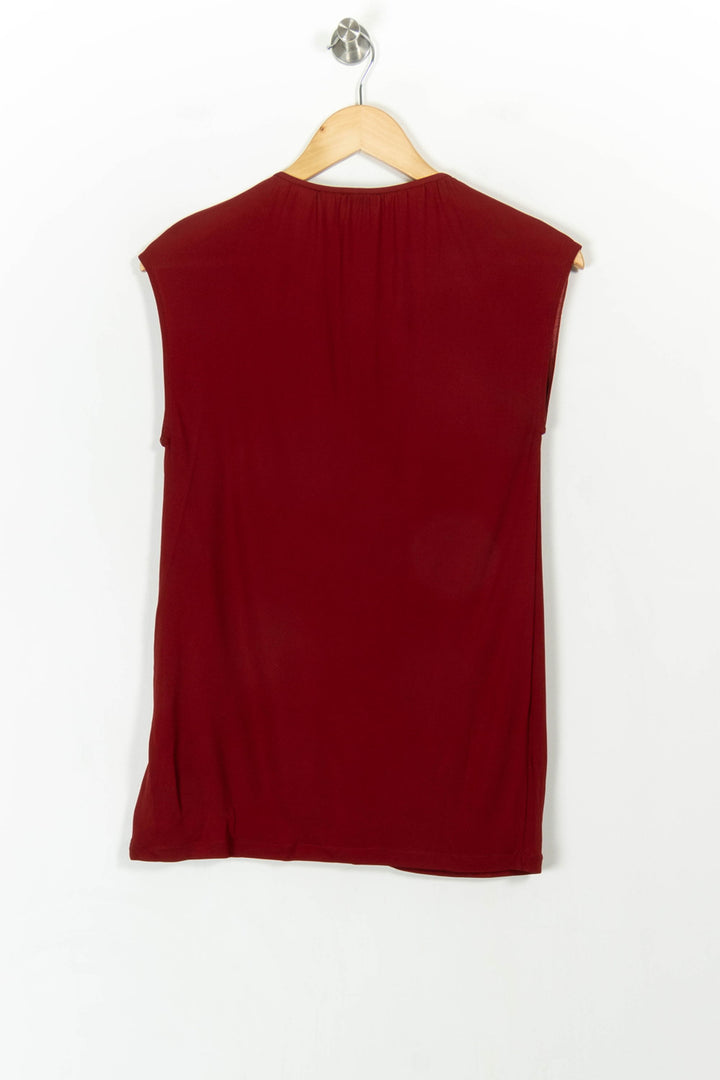 Blouse Bordeaux - Taille S/36 de la marque Joseph | PARAD34511 - Vendu par Paradigme - Image 4
