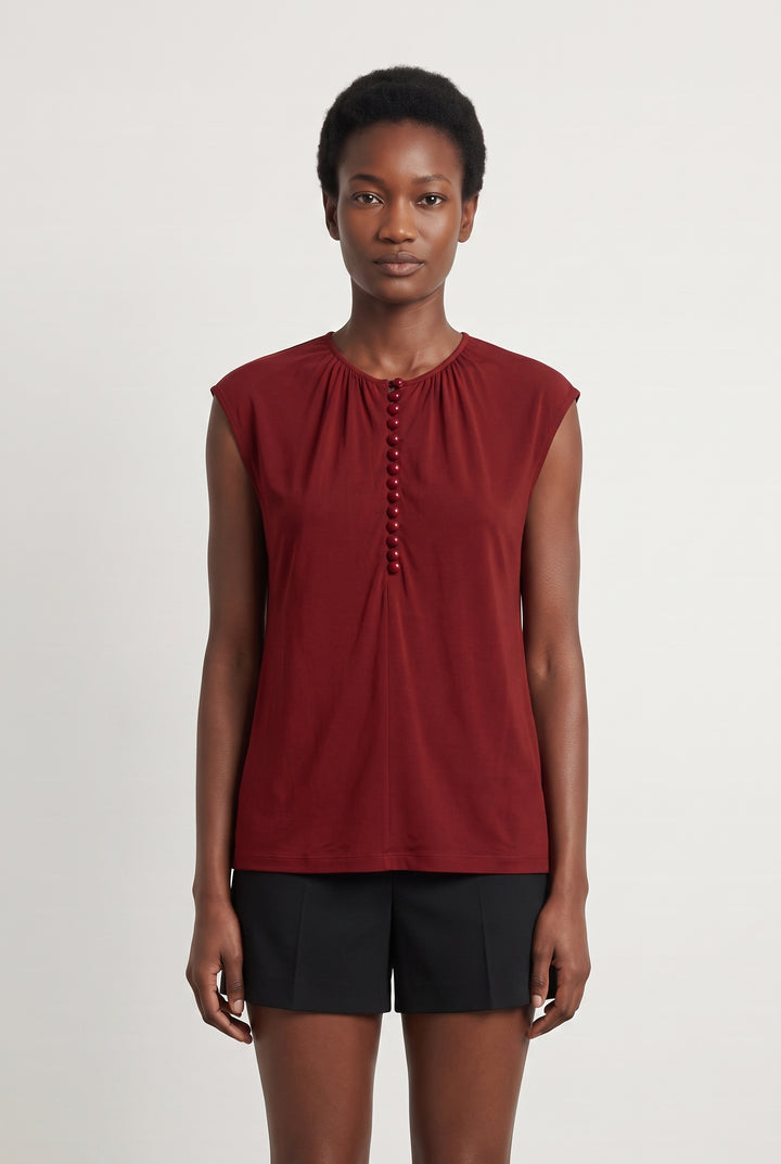 Blouse Bordeaux - Taille S/36 de la marque Joseph | PARAD34511 - Vendu par Paradigme - Image 1