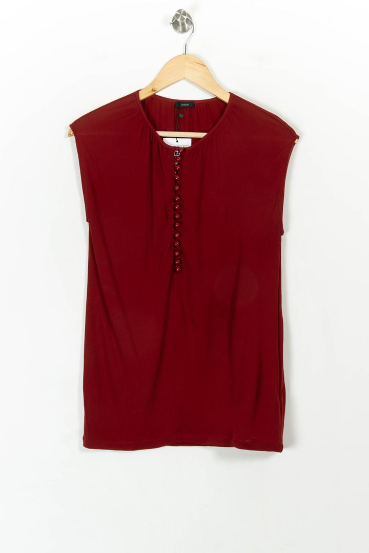 Blouse Bordeaux - Taille S/36 de la marque Joseph | PARAD34511 - Vendu par Paradigme - Image 2