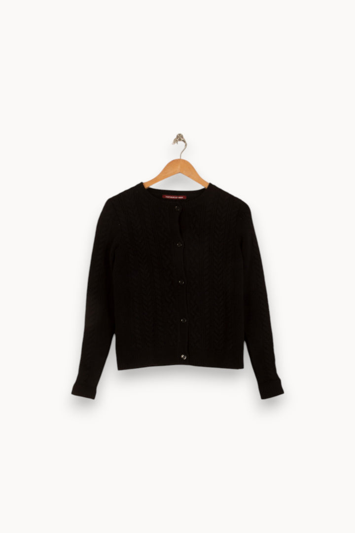 Cardigan Noir - Taille XS/34 de la marque Comptoir des Cotonniers | PARAD34516 - Vendu par Paradigme - Image 2