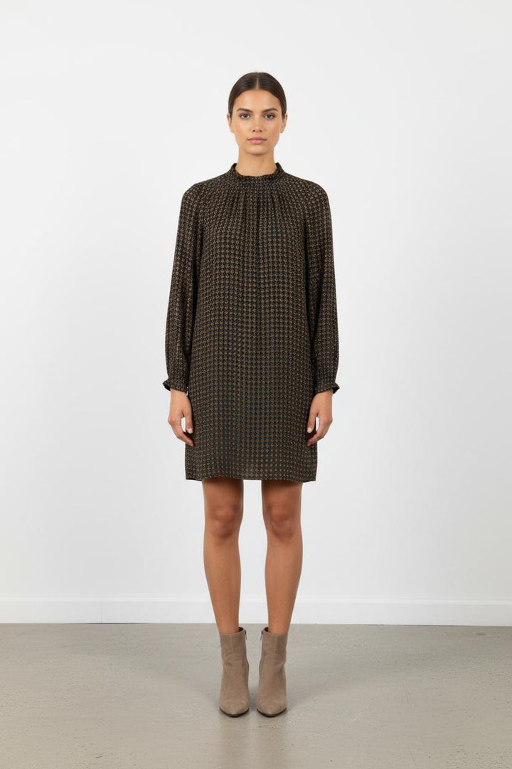 Robe bleue à motifs - Taille XS/34