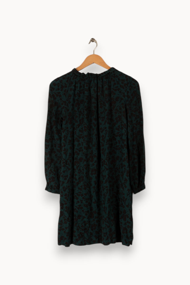 Robe verte foncée à motifs - Taille XS/34 de la marque Comptoir des Cotonniers | PARAD34523 - Vendu par Paradigme - Image 3