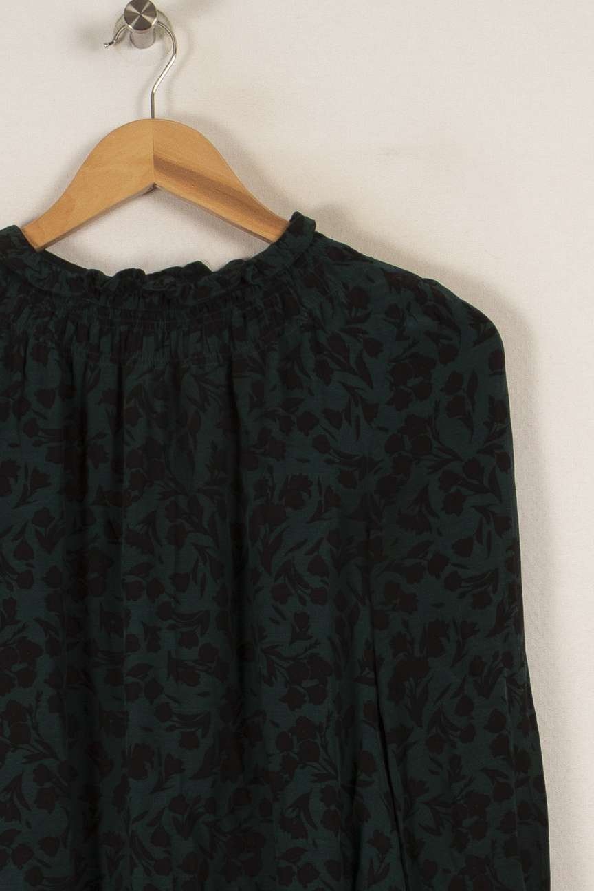 Robe verte foncée à motifs - Taille XS/34 de la marque Comptoir des Cotonniers | PARAD34523 - Vendu par Paradigme - Image 2