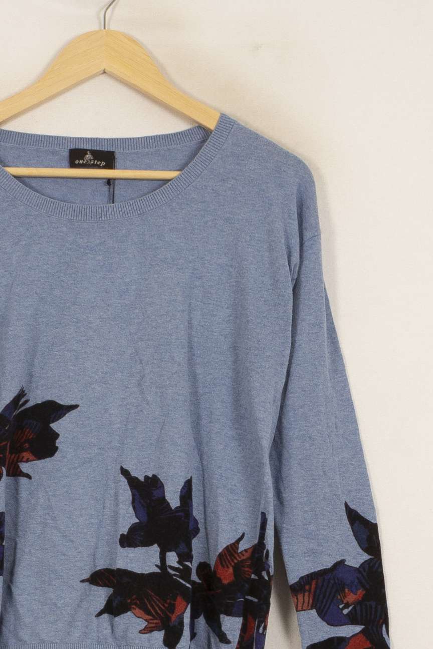 Pull Bleu et Noir - Taille L/40 de la marque One Step | PARAD34538 - Vendu par Paradigme - Image 3