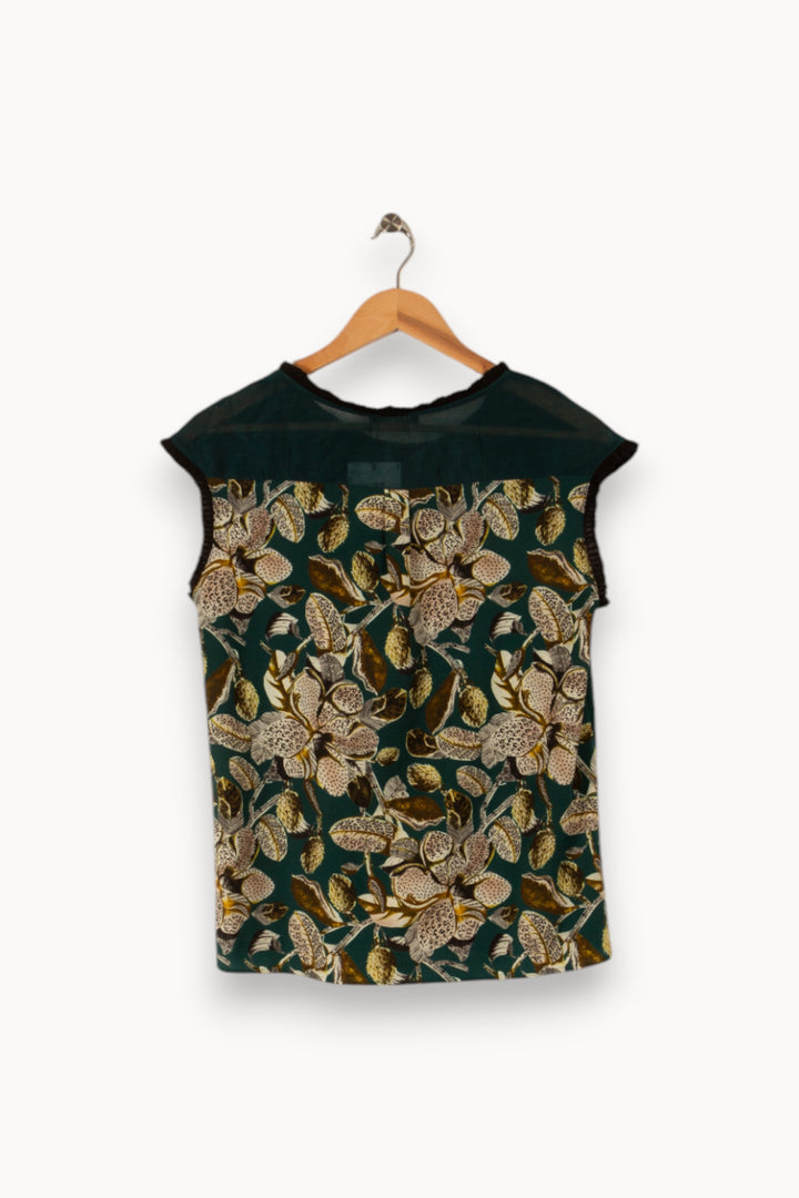 Blouse verte à motifs - Taille L/40 de la marque One Step | PARAD34546 - Vendu par Paradigme - Image 3