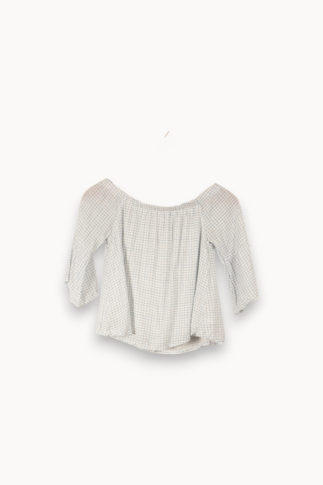 Blouse blanche à carreaux bleus - Taille XS/34 de la marque Marie Sixtine | PARAD34575 - Vendu par Paradigme - Image 1