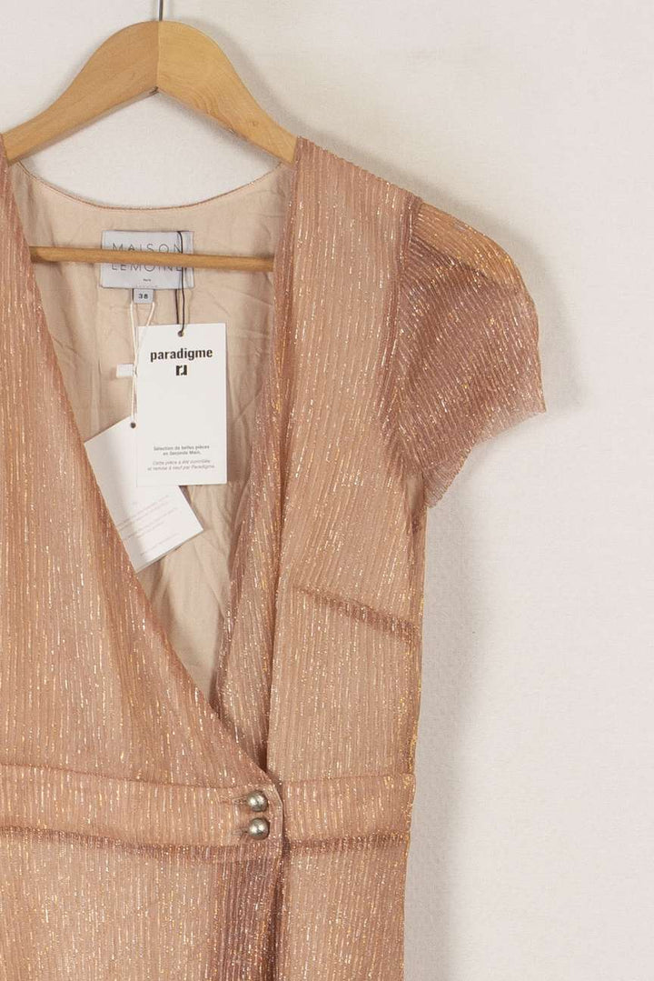 Robe longue rose brillante - Taille M/38 de la marque Maison Lemoine | PARAD34581 - Vendu par Paradigme - Image 2