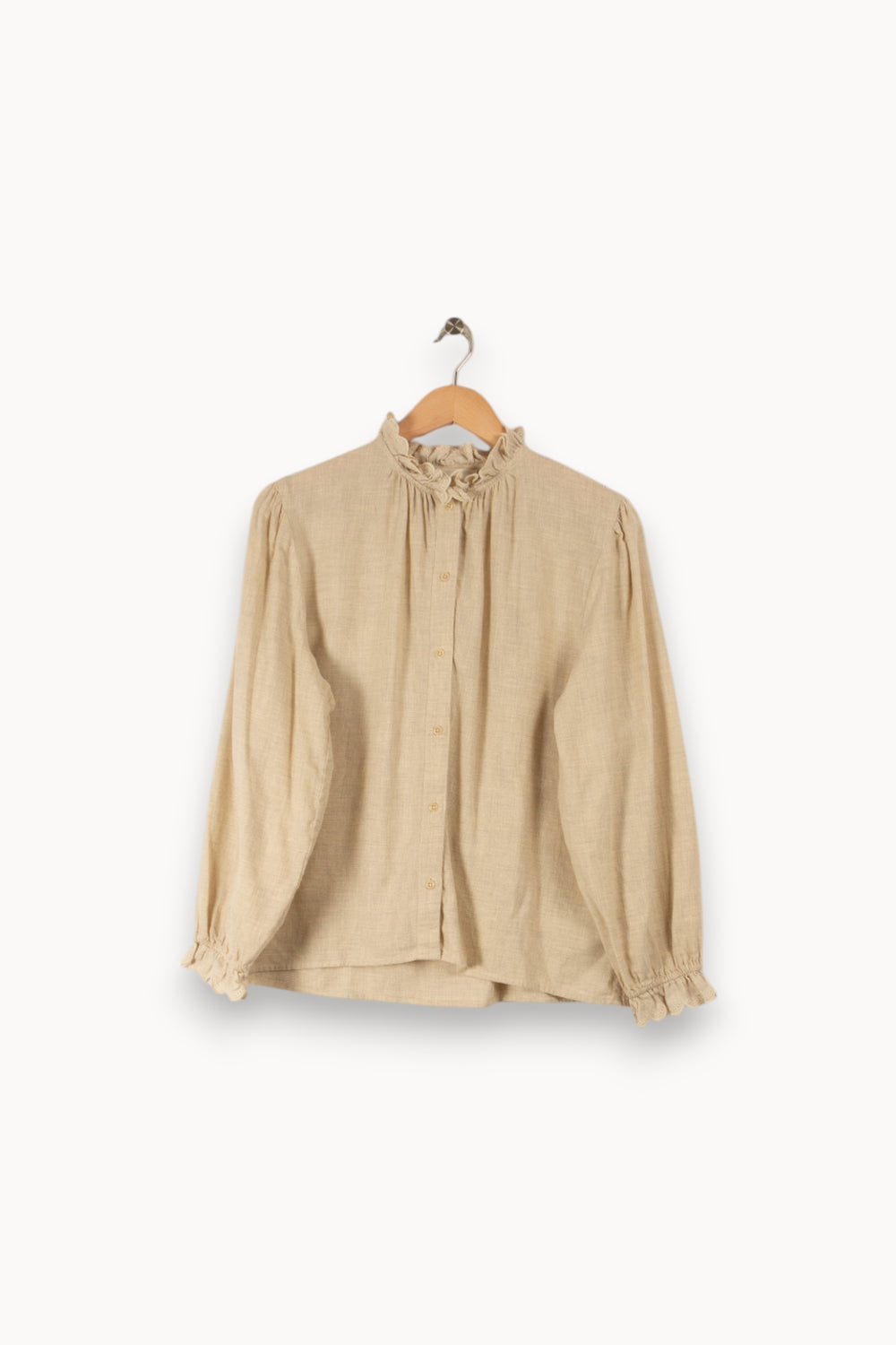 Chemise beige - Taille XS/34 de la marque ba&sh | PARAD34586 - Vendu par Paradigme - Image 1