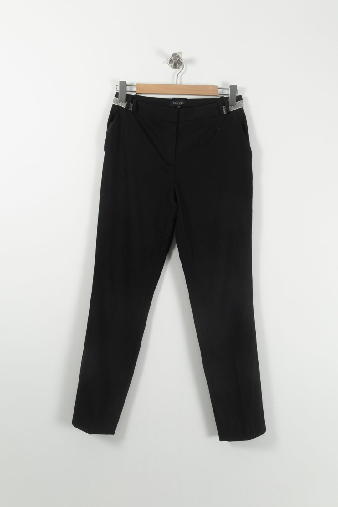 Pantalon Noir - Taille M/38 de la marque Caroll | PARAD34587 - Vendu par Paradigme - Image 2