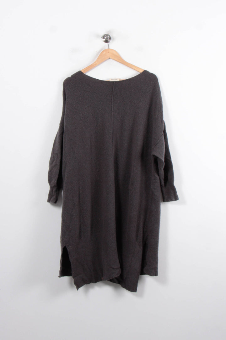 Robe Pull Grise - Taille S/36 de la marque American Vintage | PARAD34597 - Vendu par Paradigme - Image 4