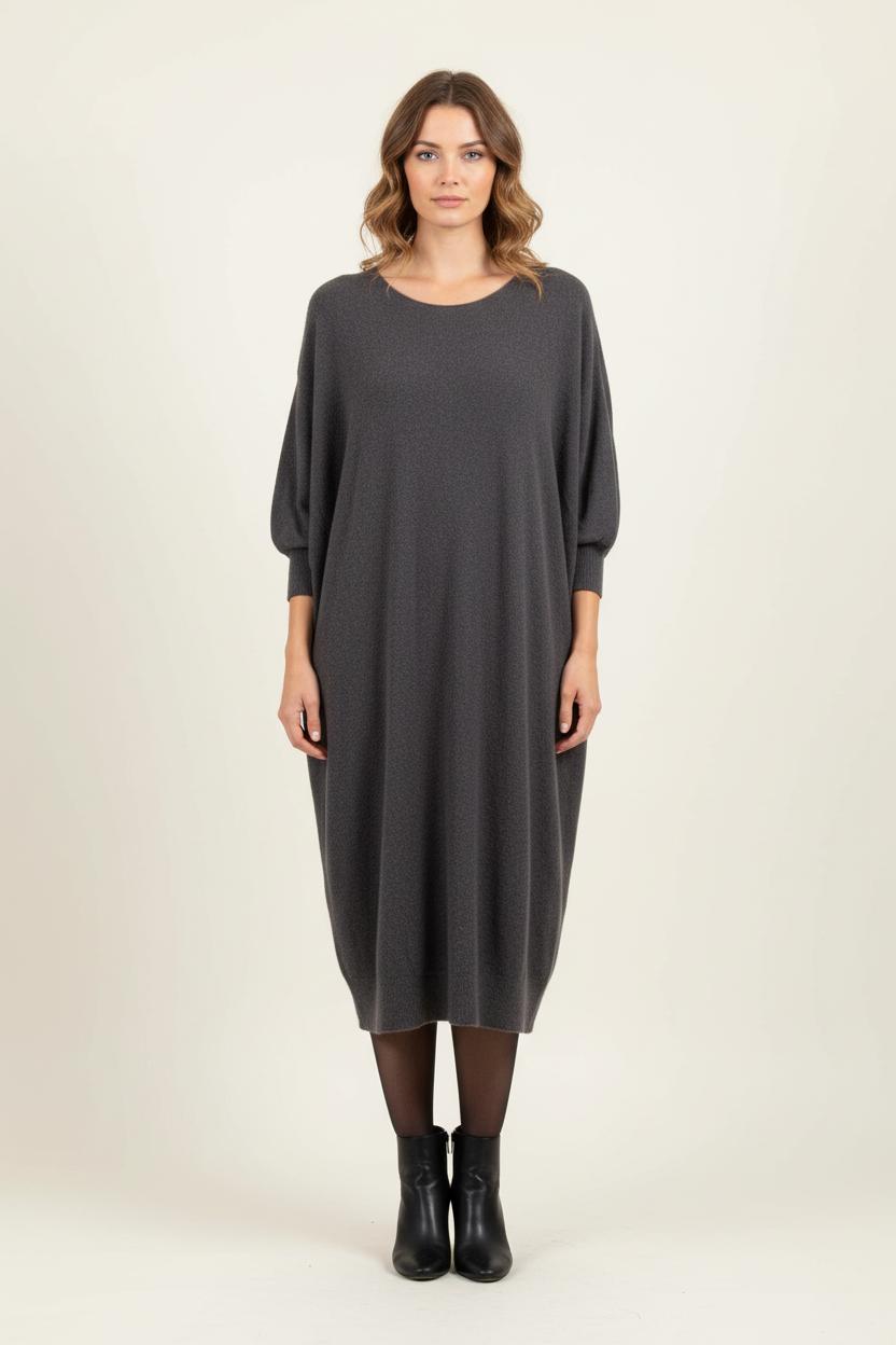 Robe Pull Grise - Taille S/36 de la marque American Vintage | PARAD34597 - Vendu par Paradigme - Image 1