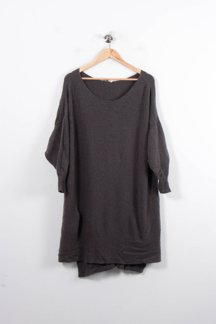 Robe Pull Grise - Taille S/36 de la marque American Vintage | PARAD34597 - Vendu par Paradigme - Image 2