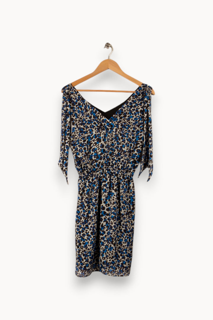 Robe léopard bleue - Taille S/36 de la marque IKKS | PARAD34599 - Vendu par Paradigme - Image 2