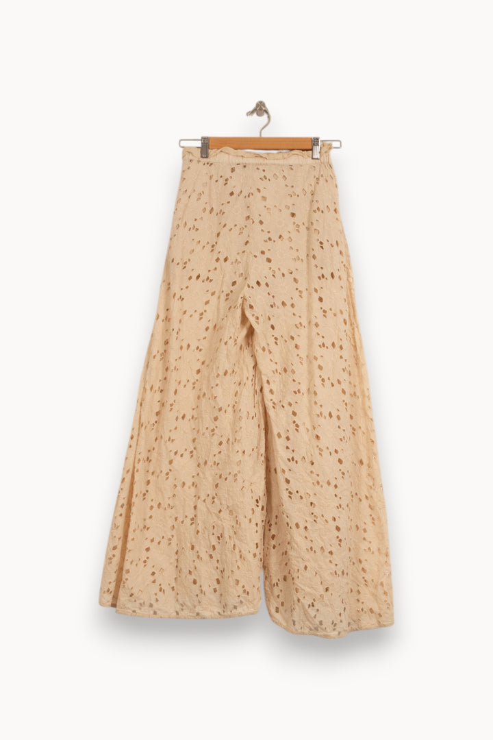 Pantalon Large Beige - Taille S/36 de la marque Mes Demoiselles Paris | PARAD34604 - Vendu par Paradigme - Image 4