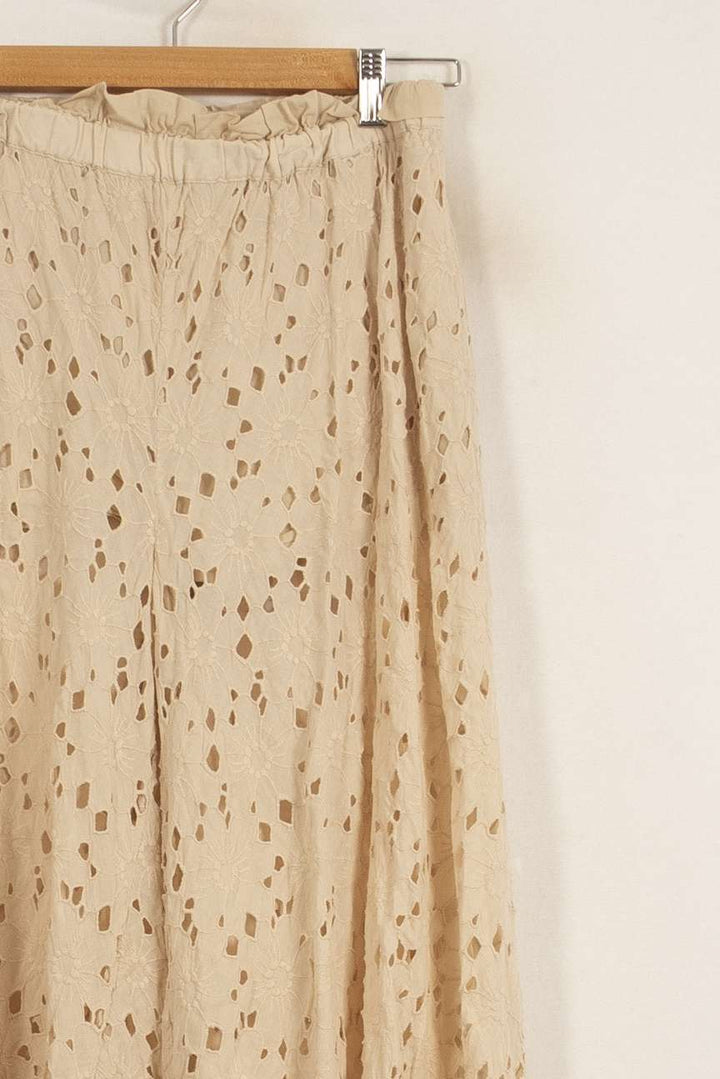 Pantalon Large Beige - Taille S/36 de la marque Mes Demoiselles Paris | PARAD34604 - Vendu par Paradigme - Image 3
