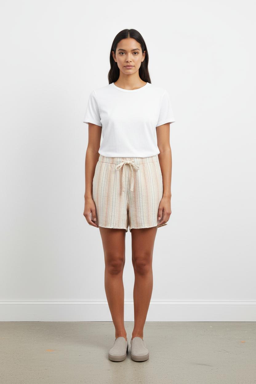 Short blanc rayé - Taille L/40