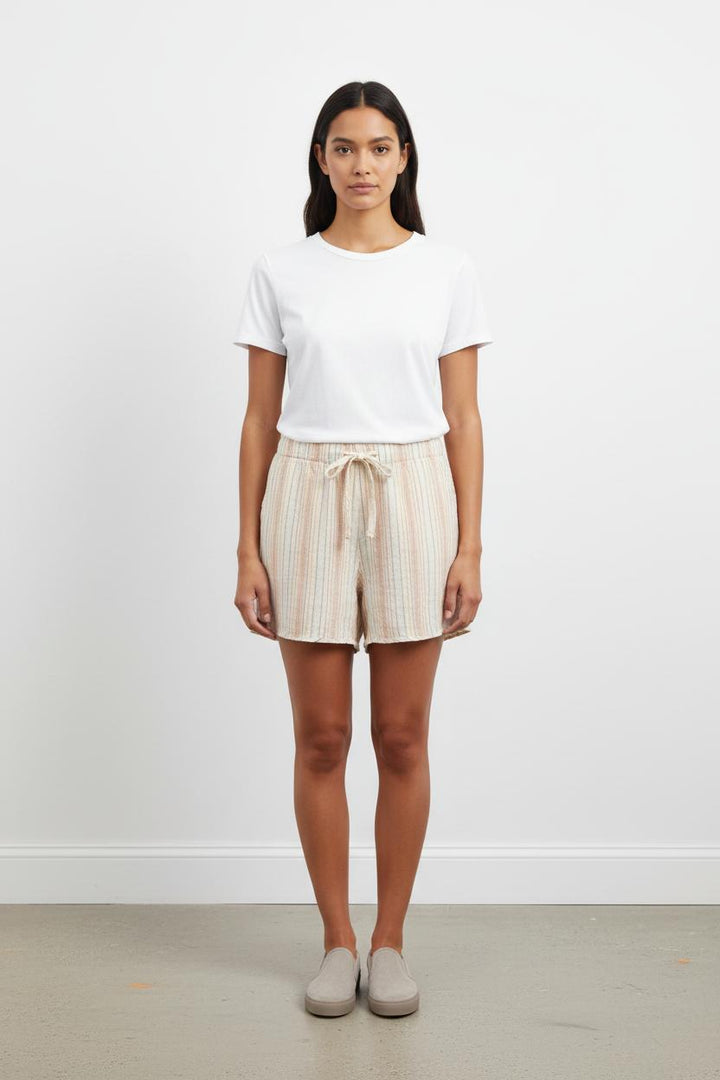 Short blanc rayé - Taille L/40