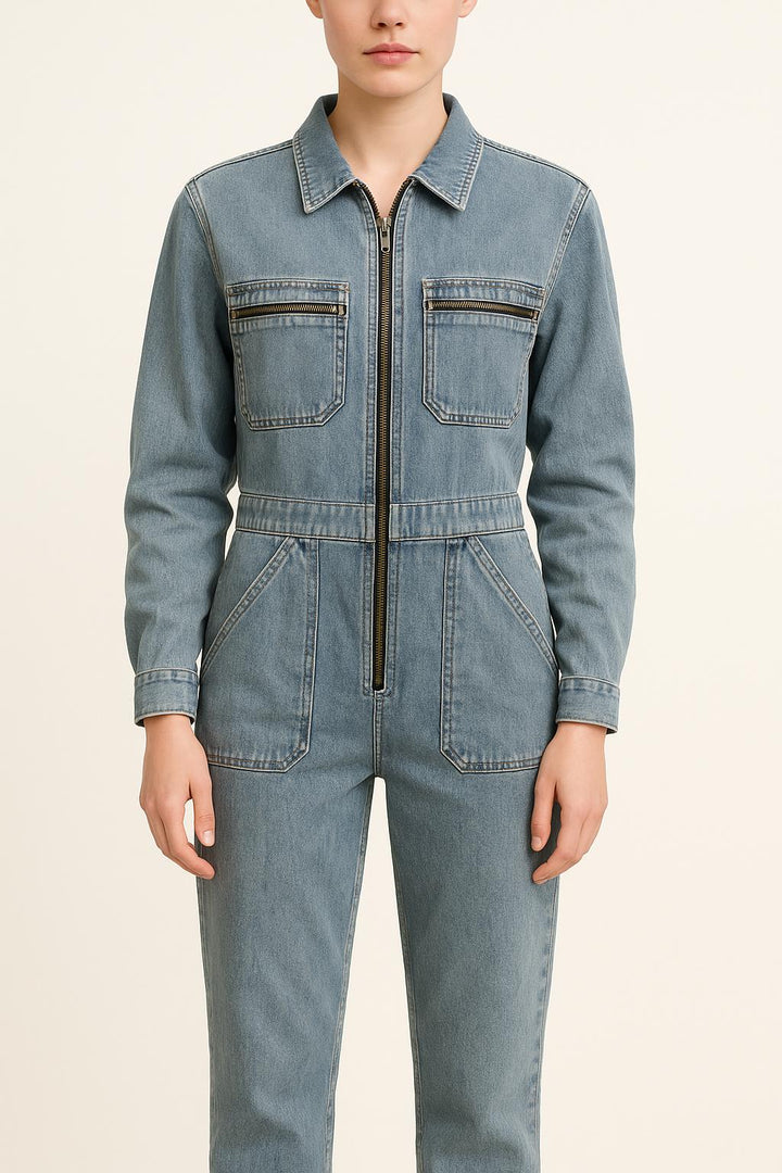 Combinaison en Jean Bleue - Taille XXS/32 de la marque American Vintage | PARAD34616 - Vendu par Paradigme - Image 1