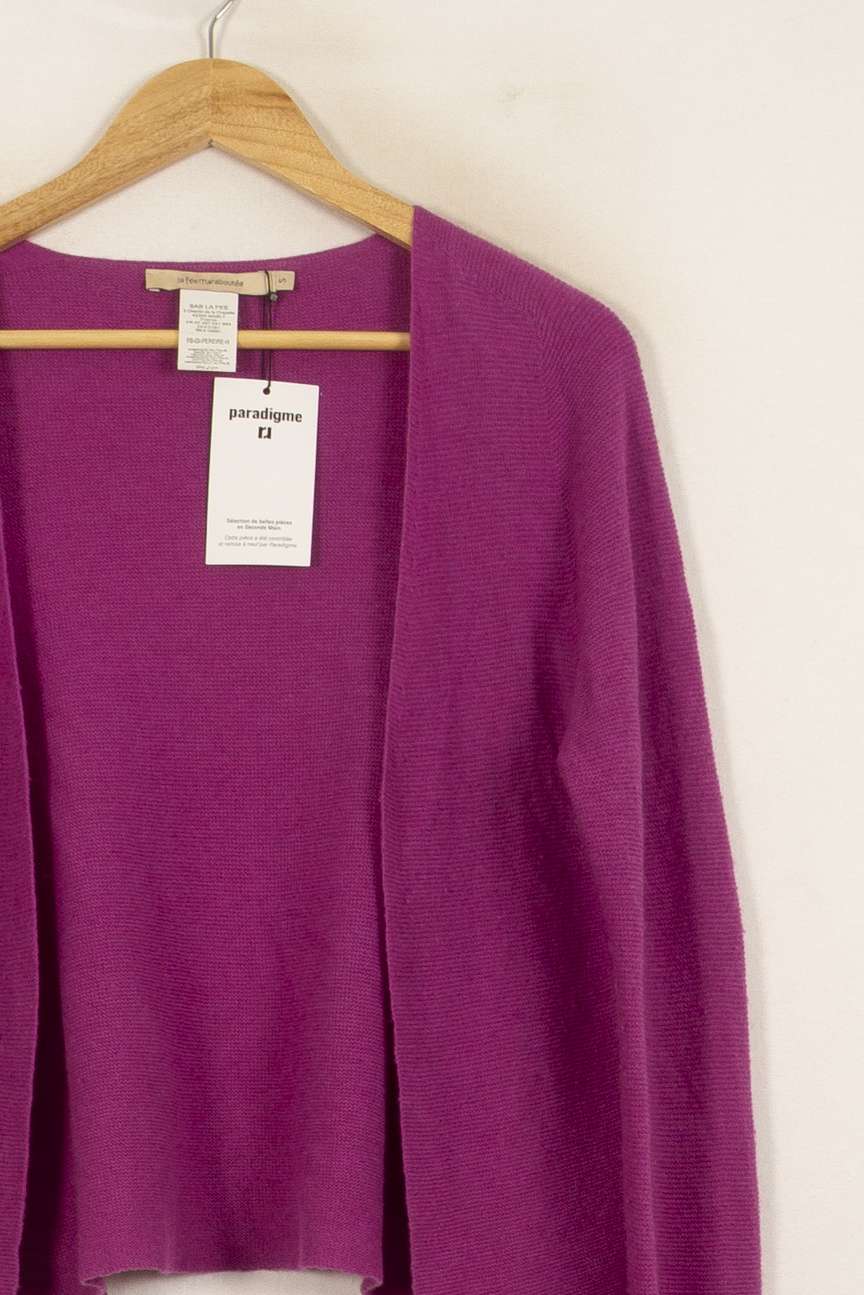 Gilet Violet - Taille S/36 de la marque La Fée Maraboutée | PARAD34618 - Vendu par Paradigme - Image 3