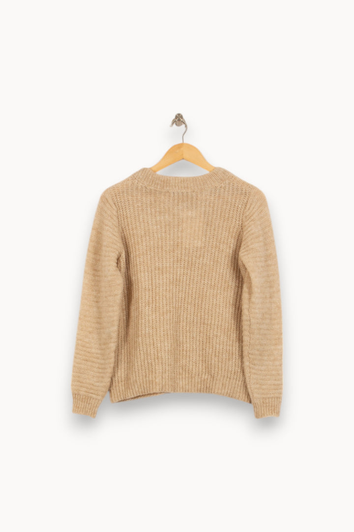 Pull Beige - Taille XS/34 de la marque La Fée Maraboutée | PARAD34619 - Vendu par Paradigme - Image 4