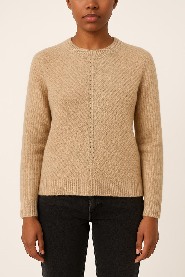 Pull Beige - Taille XS/34 de la marque La Fée Maraboutée | PARAD34619 - Vendu par Paradigme - Image 1