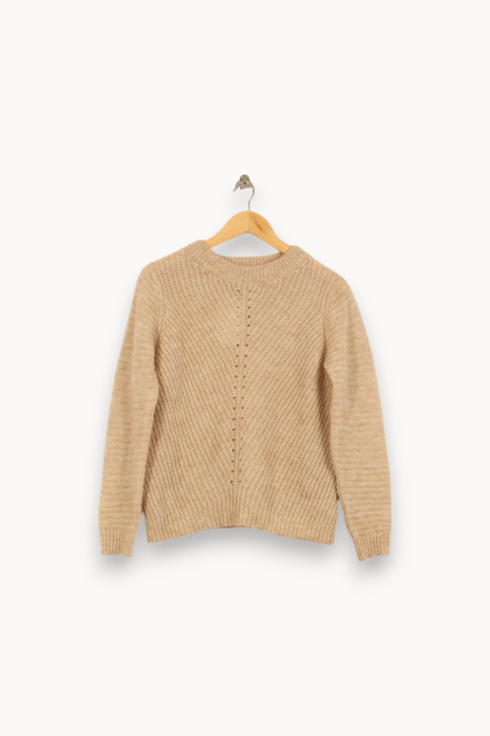 Pull Beige - Taille XS/34 de la marque La Fée Maraboutée | PARAD34619 - Vendu par Paradigme - Image 2