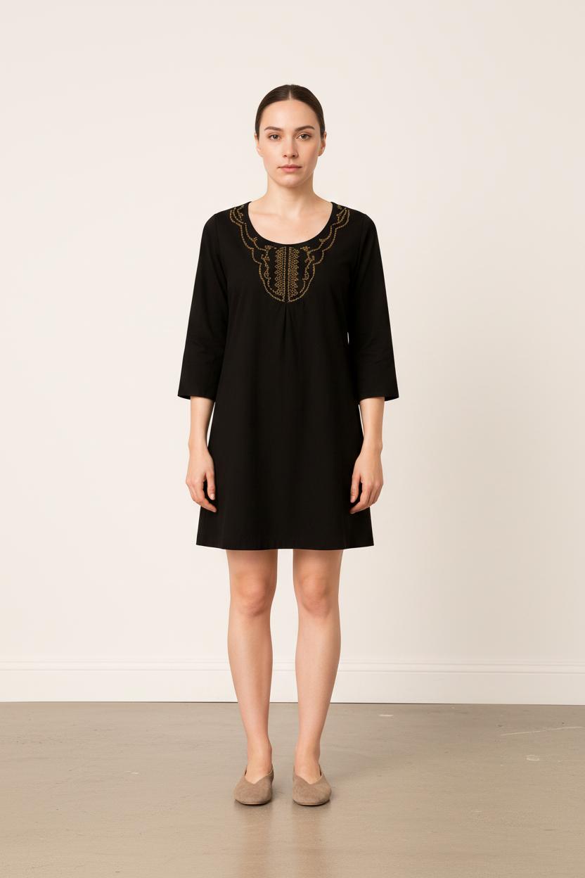 Robe noire avec détails - Taille S/36