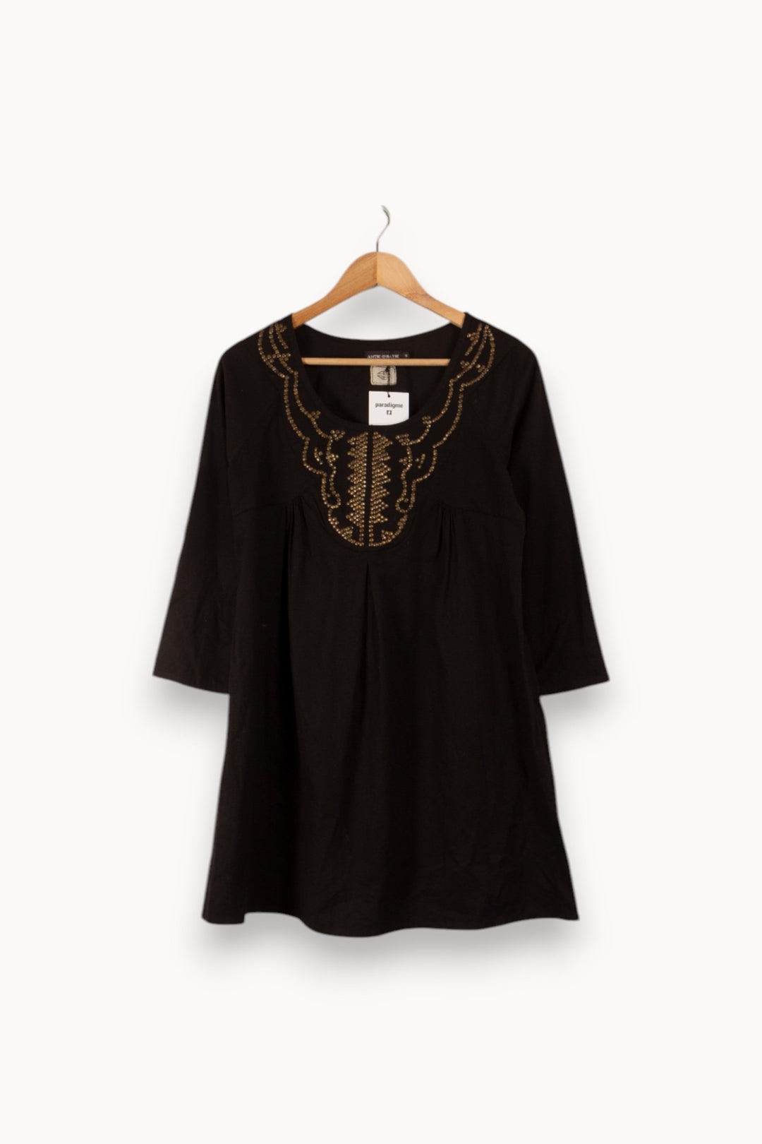 Robe noire avec détails - Taille S/36 de la marque Antik Batik | PARAD34624 - Vendu par Paradigme - Image 1