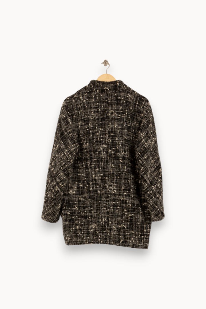Manteau Gris et Noir - Taille XL/42 de la marque Gerard Darel | PARAD34629 - Vendu par Paradigme - Image 4