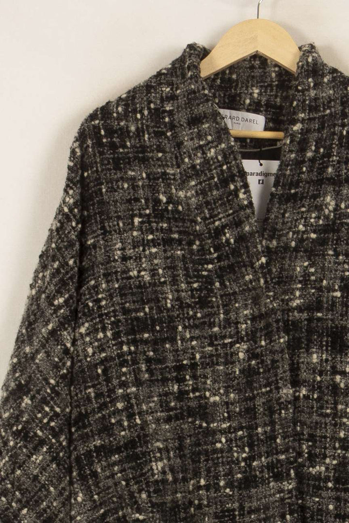 Manteau Gris et Noir - Taille XL/42 de la marque Gerard Darel | PARAD34629 - Vendu par Paradigme - Image 3