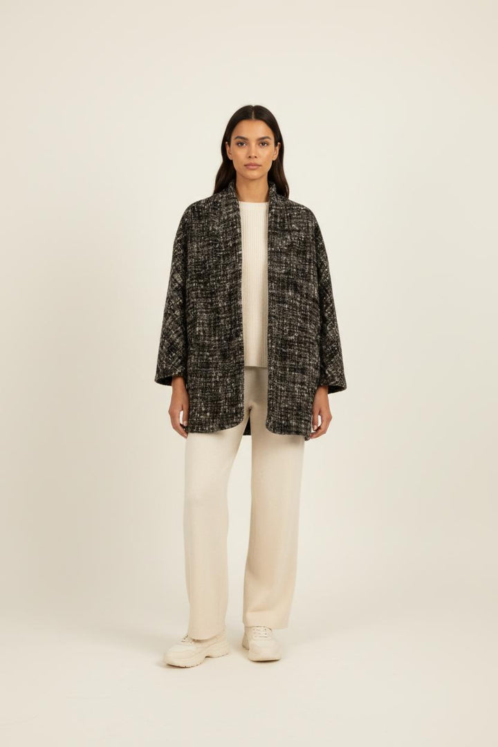 Manteau Gris et Noir - Taille XL/42 de la marque Gerard Darel | PARAD34629 - Vendu par Paradigme - Image 1