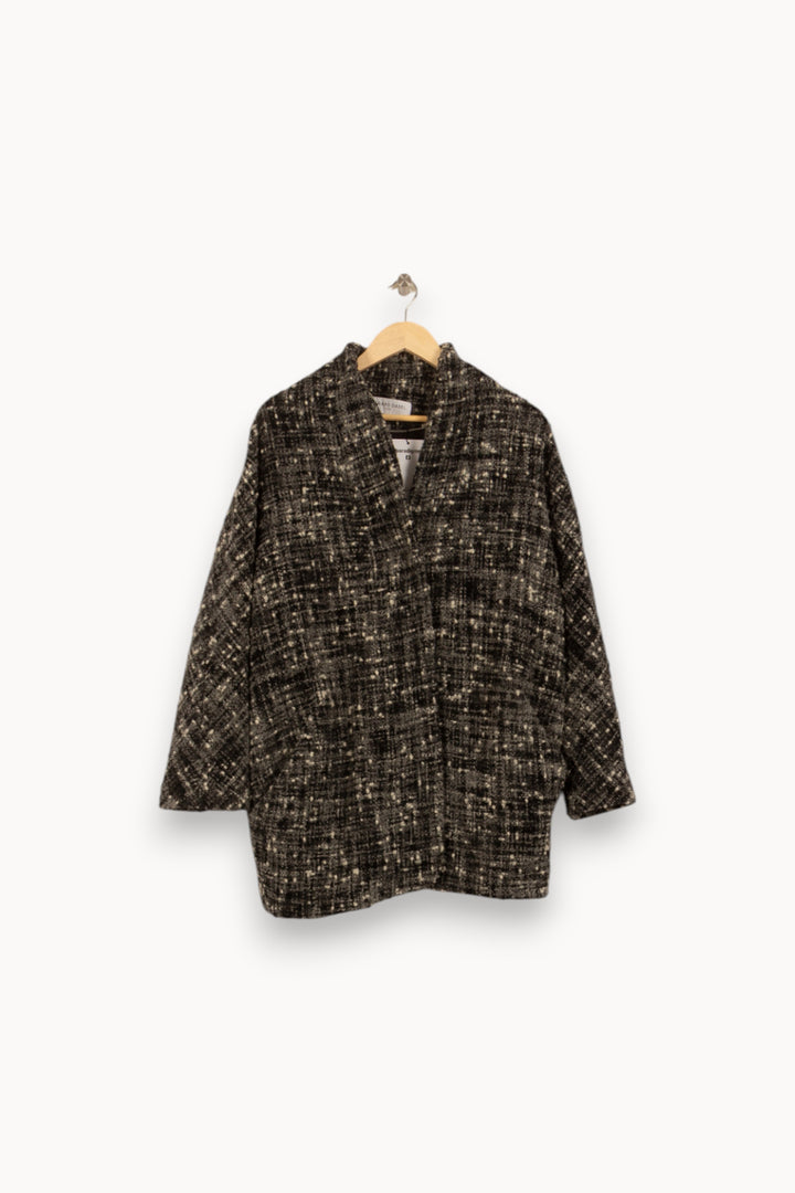 Manteau Gris et Noir - Taille XL/42 de la marque Gerard Darel | PARAD34629 - Vendu par Paradigme - Image 2