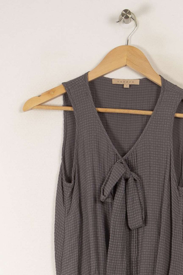 Top gris - Taille S/36 de la marque Sandro | PARAD34716 - Vendu par Paradigme - Image 2
