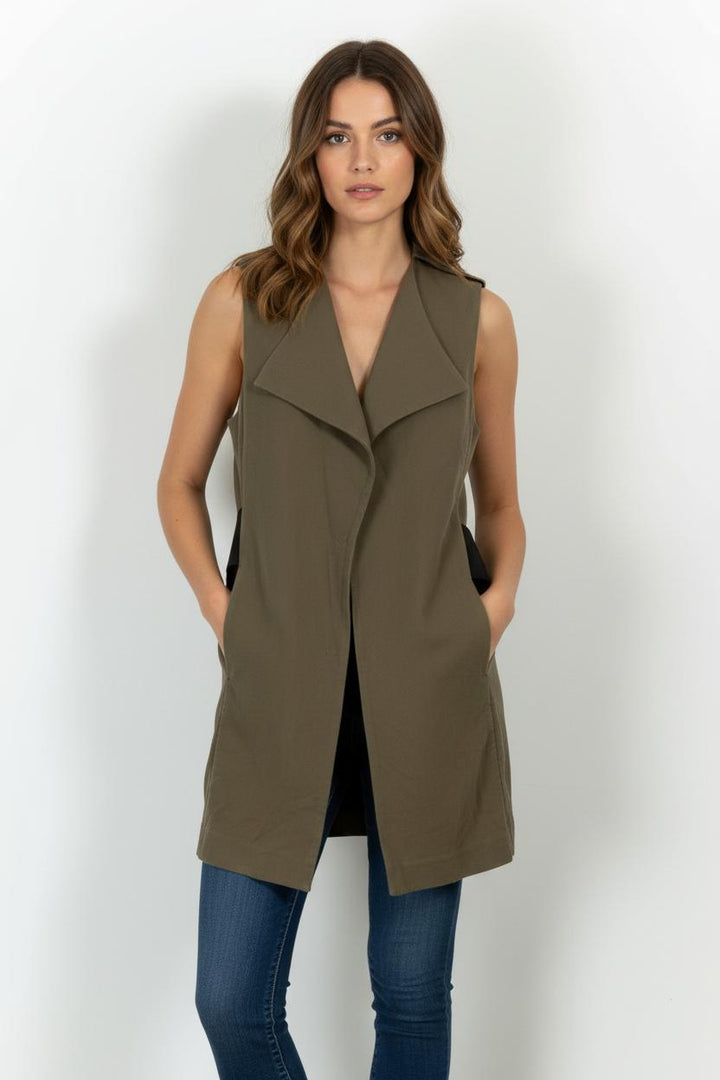 Veste Sans Manches Verte - Taille L/40 de la marque IKKS | PARAD34774 - Vendu par Paradigme - Image 1