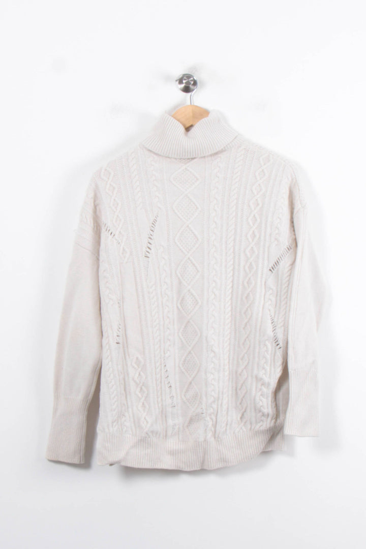Pull Col Roulé Blanc - Taille XS/34 de la marque Bérénice | PARAD34776 - Vendu par Paradigme - Image 4