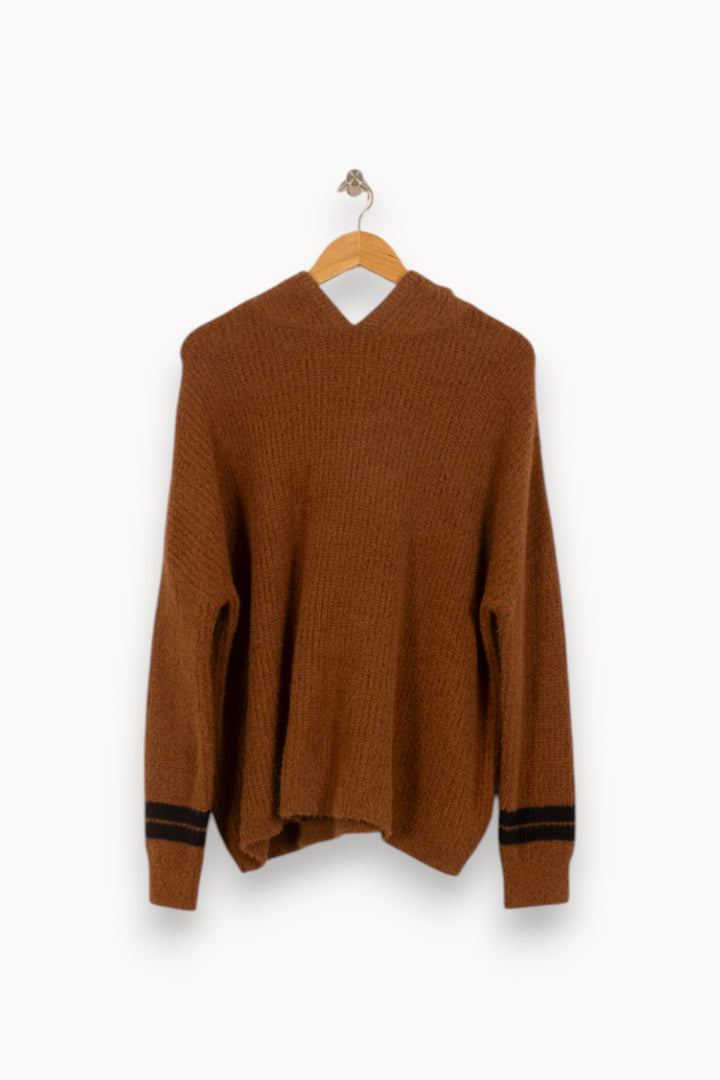 Pull Marron - Taille XL/42 de la marque I.Code | PARAD34829 - Vendu par Paradigme - Image 2