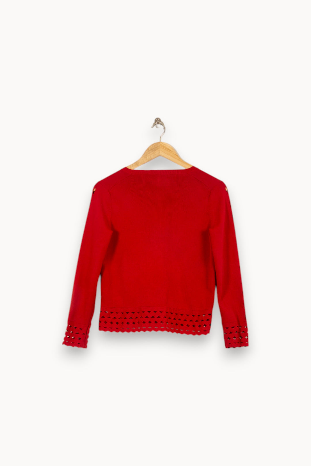 Pull Rouge - Taille M/38 de la marque Maje | PARAD34840 - Vendu par Paradigme - Image 4