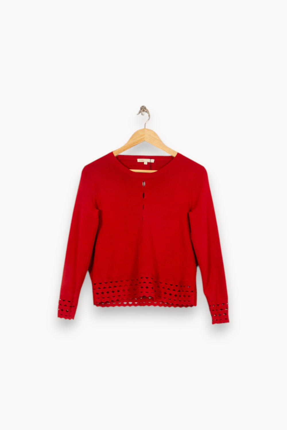 Pull Rouge - Taille M/38 de la marque Maje | PARAD34840 - Vendu par Paradigme - Image 2