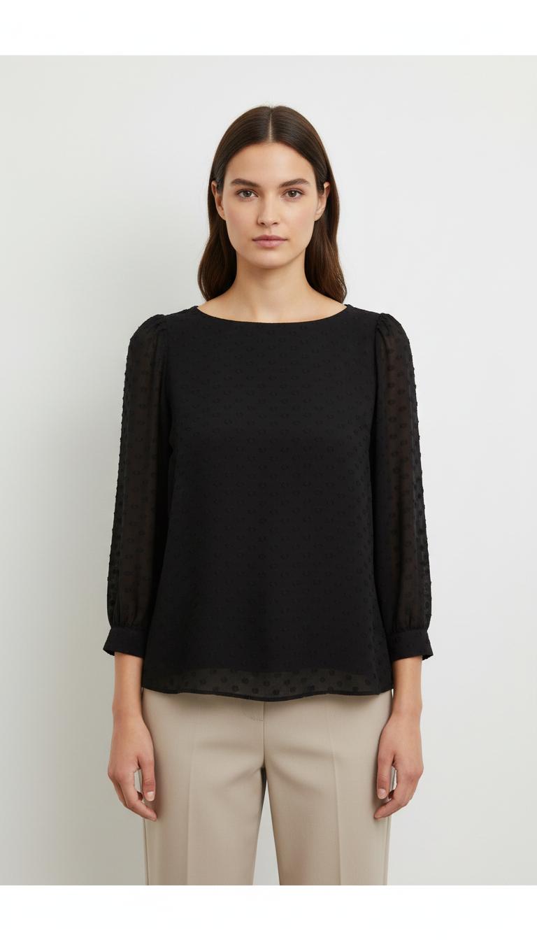 Blouse Noire - Taille L/40