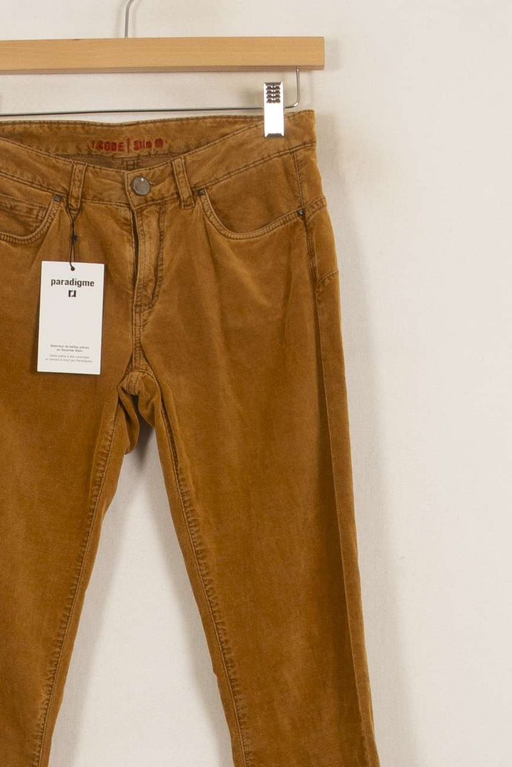 Jean Marron - Taille XS/34 de la marque I.Code | PARAD34863 - Vendu par Paradigme - Image 3
