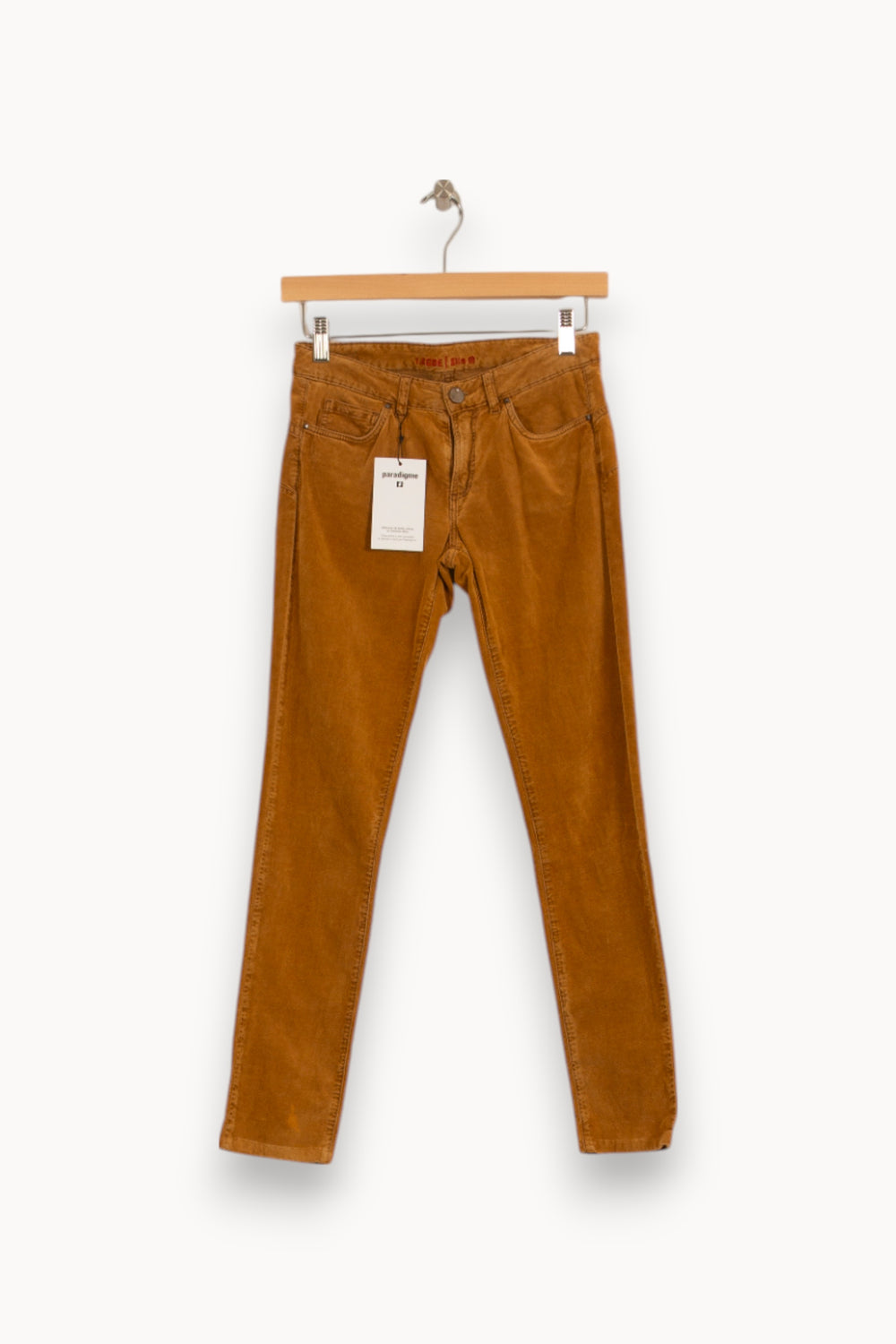 Jean Marron - Taille XS/34 de la marque I.Code | PARAD34863 - Vendu par Paradigme - Image 2