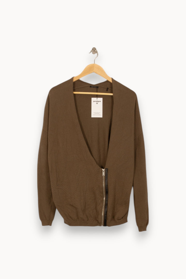 Cardigan Marron - Taille M/38 de la marque IKKS | PARAD34867 - Vendu par Paradigme - Image 2