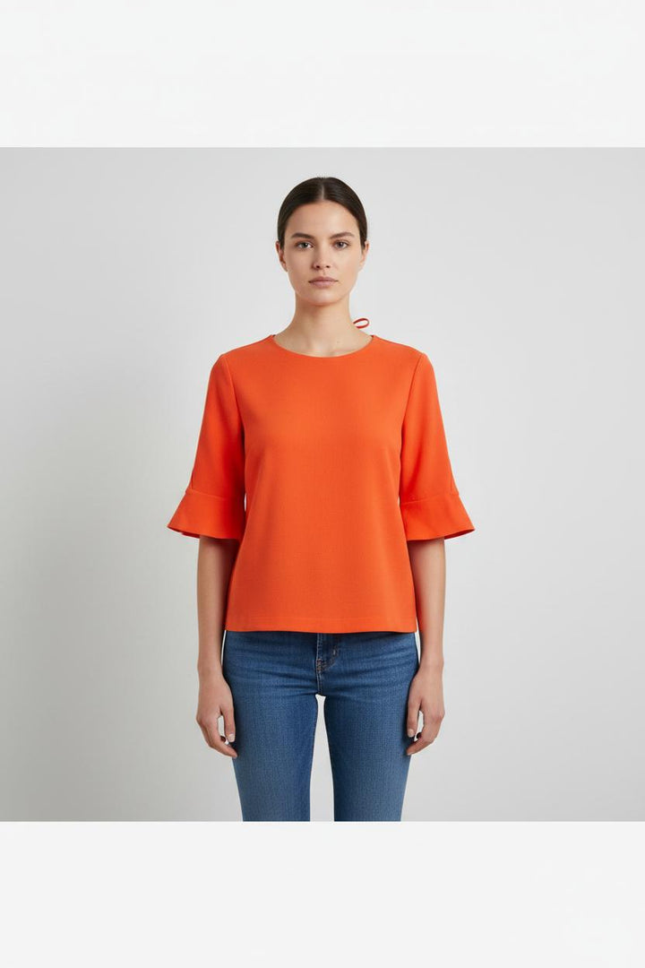 Blouse orange - Taille S/36