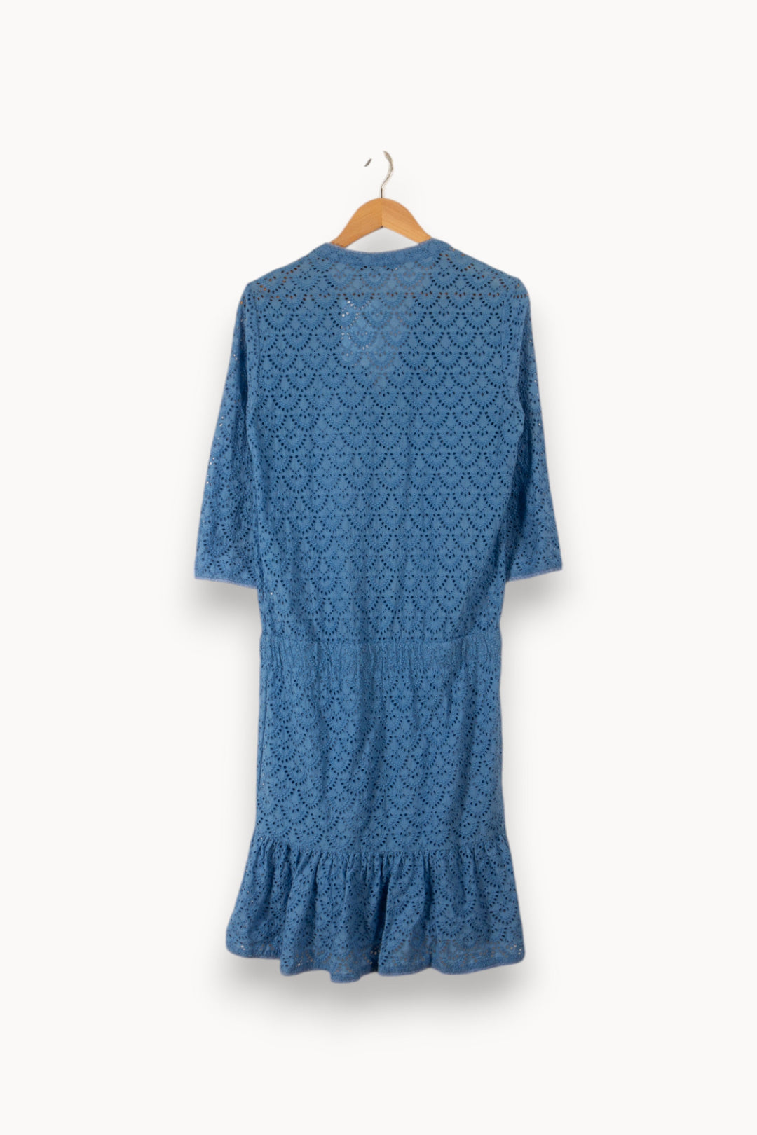 Robe longue bleue en broderie - Taille M/38 de la marque Gerard Darel | PARAD34902 - Vendu par Paradigme - Image 3