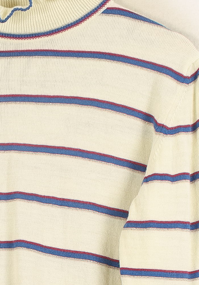 Pull Rayé Beige et Bleu - Taille S/36 de la marque Imprevu | PARAD34931 - Vendu par Paradigme - Image 3