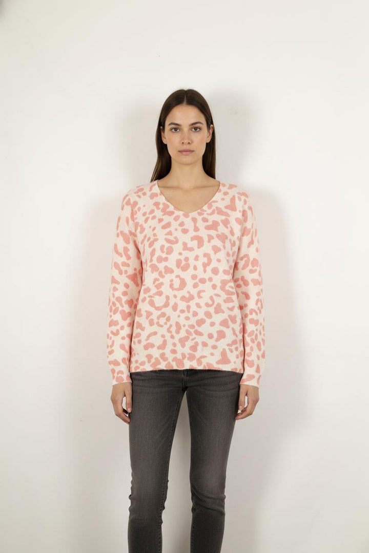 Pull Orange et Beige - Taille M/38